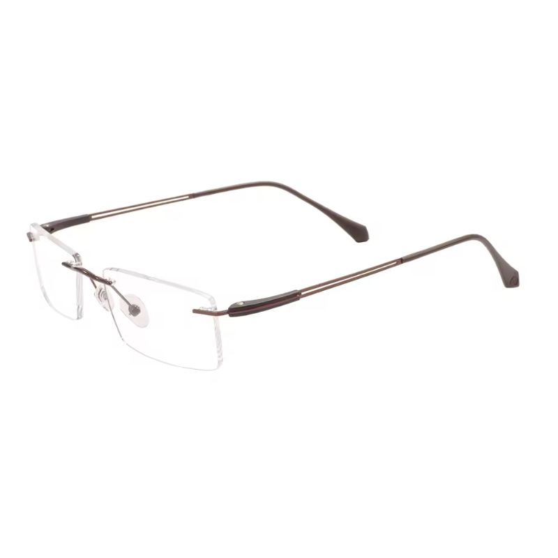Ultralight Rimless Custom Prescription Eyeglasses