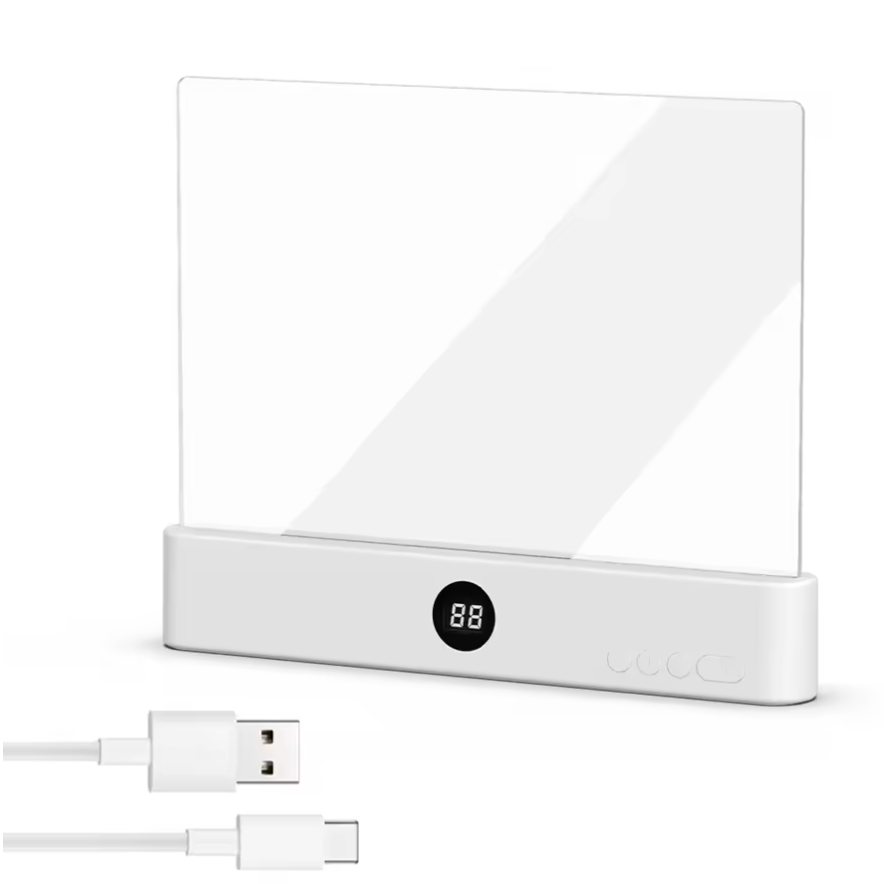Smart Night Vision LED Flat Panel Reading Light | Eye Protection Book Lamp