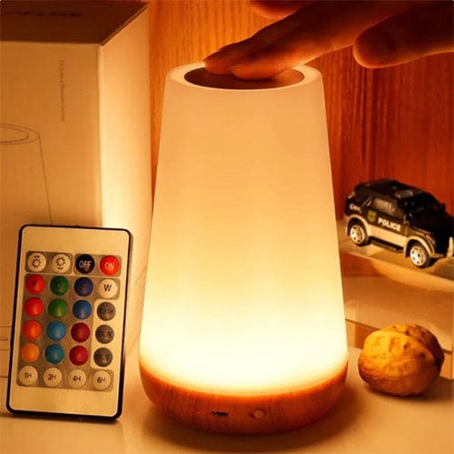 13 Colour Changing Dimmable Night Light Table Bedside Lamp Remote Control Touch USB Rechargeable