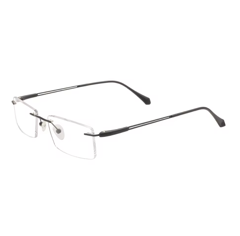 Ultralight Rimless Custom Prescription Eyeglasses