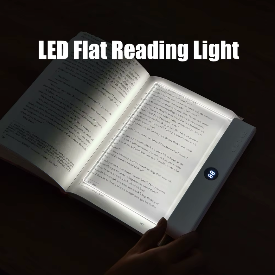Smart Night Vision LED Flat Panel Reading Light | Eye Protection Book Lamp